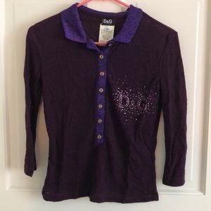 Purple Dolce and Gabbana top